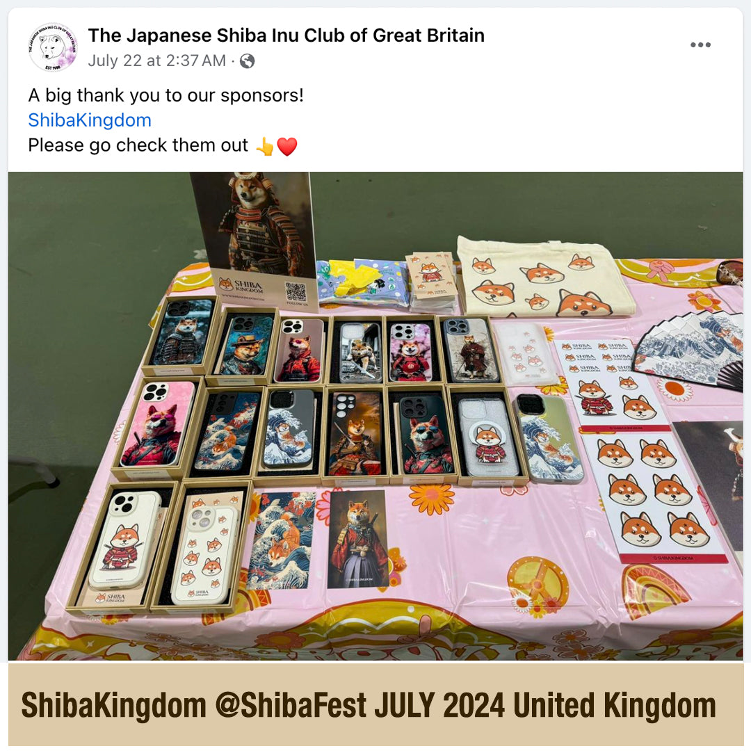 Shiba Kingdom Sponsors The Japanese Shiba Inu Club of Great Britain’s Shiba Fest July 2024