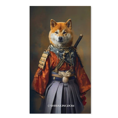 Shiba Samurai Postcard