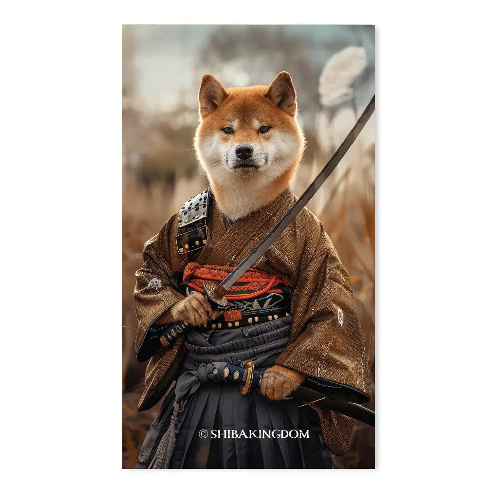 Shiba Samurai Postcard