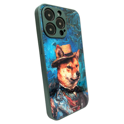 Shiba Artist Van_Gogh 0002 Tempered glass iPhone Case